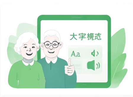 适老化体验插画