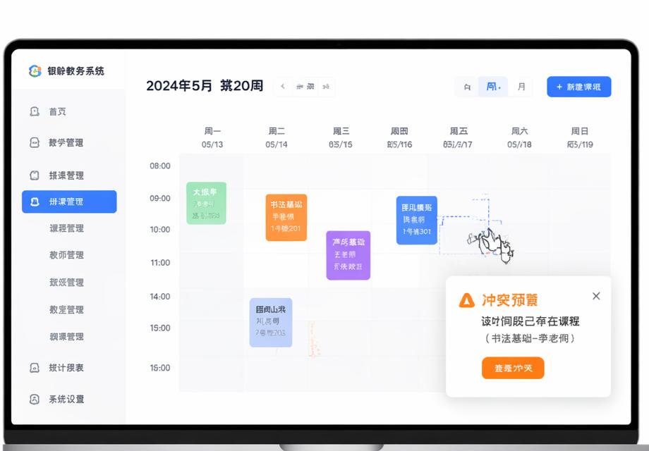 可视化排课系统界面