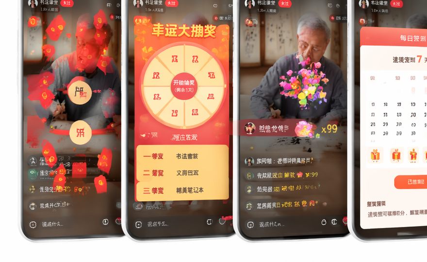 直播互动工具手机界面